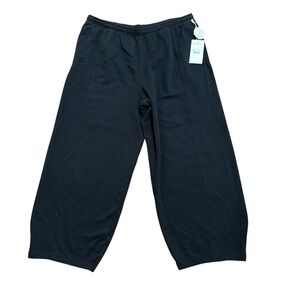 Vuori Sedona Barrel Sweatpants Wide Leg Fleece Black Relaxed Fit Size XL NEW